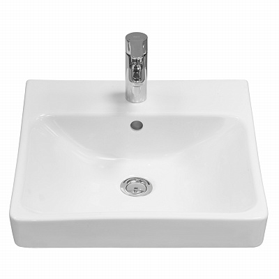 Тумба с раковиной AQUATON Сканди Doors 45 белый глянец/белый матовый 1A278701SD010
