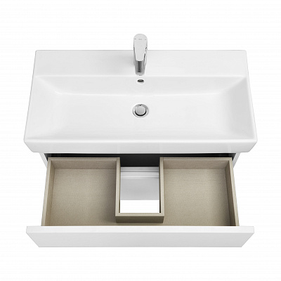 Тумба под раковину Roca Oleta 80 белый матовый, 2 ящика, A857640501