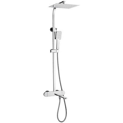 Gappo G2483-40 Душевая система   с верх.душем и термостатом,поворот.излив,хром