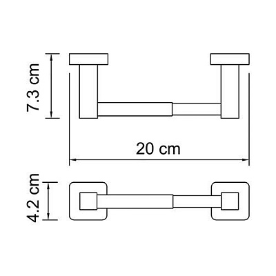 Держатель для туалетной бумаги WasserKRAFT Lippe K-6522