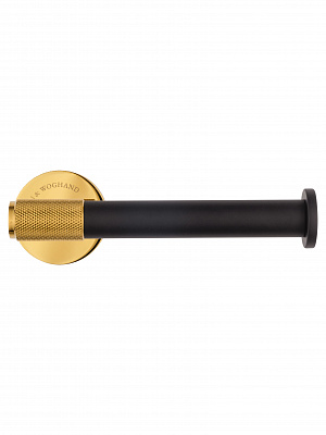 Держатель для туалетной бумаги без крышки Wonzon & Woghand majestic, черный/золото ww-9216