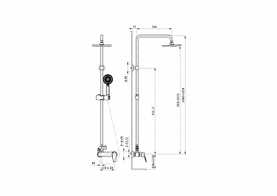 Душевая система Wonzon & Woghand BALANCE, Хром WW-054601-CR