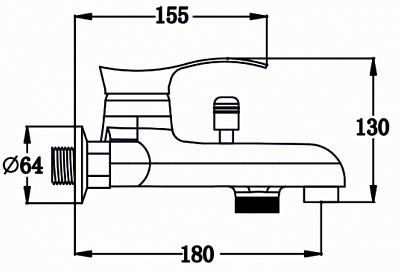 Смеситель для ванны РМС SL86-009