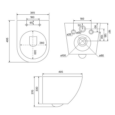 Комплекты унитаз с инсталляцией IDDIS Basic BASB010i73