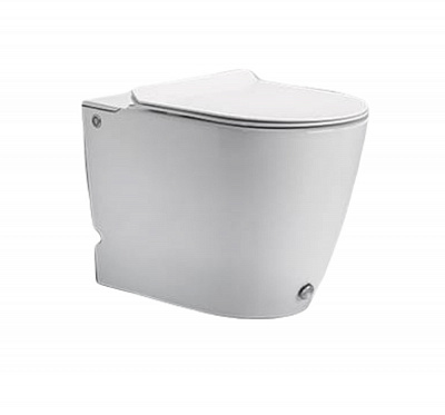 Приставной безбачковый унитаз с функцией импульсного смыва Cerutti spa Barbaria Pulse CT7264