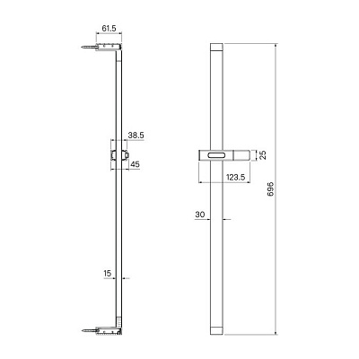 Стойка для душа Iddis Slide SLI70CLi17