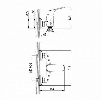 Смеситель для душа IDDIS Vinsente VINSB00i03