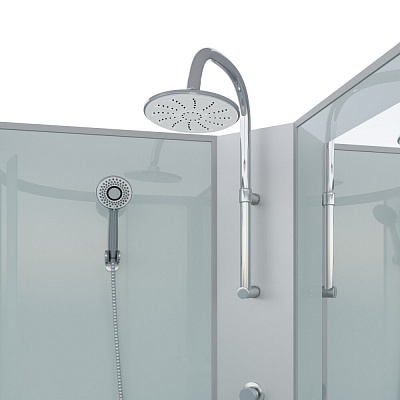 Душевая кабина Niagara Classic NG-3503-14BKTG (80х80х210) средний поддон(26см),стекло тонированное