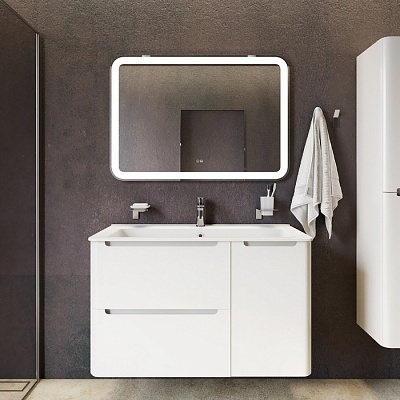 Тумба подвесная, белый, 100 см, IDDIS Edifice EDI10W1i95