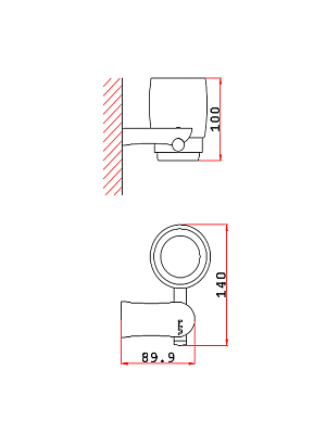Стакан для ванной подвесной VRI Basilica HG801007
