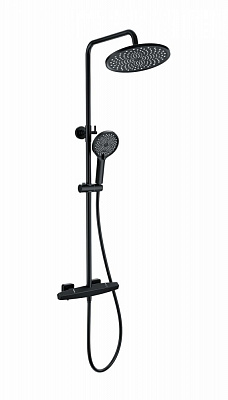 Душевая система с термостатом Wonzon & Woghand NEO, Черный матовый WW-B3045-A-MB