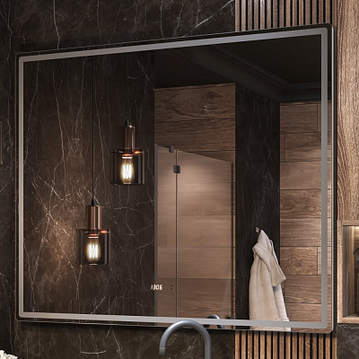 Зеркало в ванную 120х100 Roberta Luxe 1200 на взмах VIGO 296