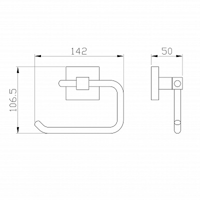 Держатель для туалетной бумаги без крышки Wonzon & Woghand polo, хром ww-8916