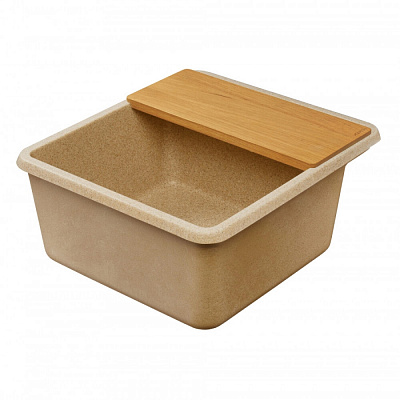 Мойка гранитная Акватон Беллис 570 х 510 песочный 1A724932BS220