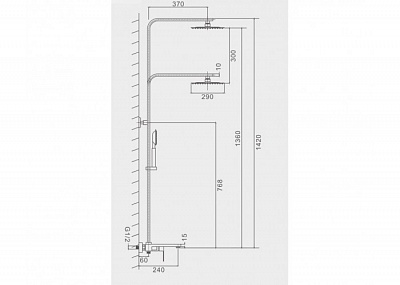 Душевая система Frap F24804