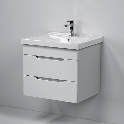 Тумба подвесная MIRSANT Soho Quadro 60 (раковина Deep-60) (рак.264491 в комплект не входит)