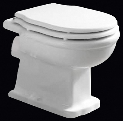 Чаша унитаза с горизонтальным выпуском воды P-trap Belbagno BOHEME  BB115CB