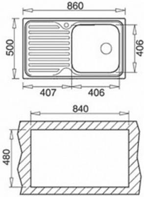 Мойка Teka Classic 1B 1D CN 86 х 50 10119056