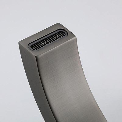 Душевая система Gappo G07-9 G2407-9 оружейная сталь, (с изливом и тропическим душем)