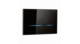 Клавиша смыва Geberit Sigma 80 116.090.SG.1 черное стекло
