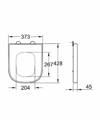 Сиденье GROHE Euro Ceramic 39458000 микролифт