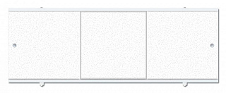 Панель фронтальная для ванны МетаКам ПРЕМИУМ А серебристый 168