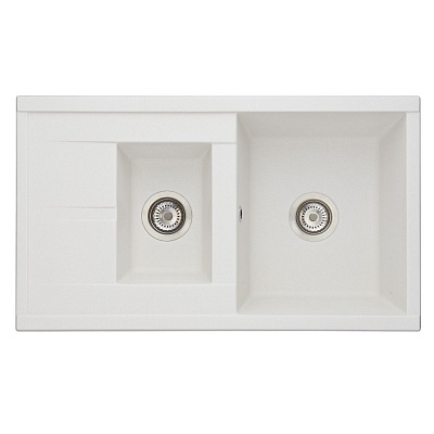 Мойка для кухни из литого мрамора Aquaton Делия 87 жемчуг 1A716232DE240