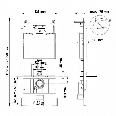 Инсталляция для унитаза Berges Novum кнопка D4 белая SoftTouch 040234