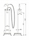 Смеситель напольный для ванны с душем Timo Nelson 1900/02Y-CR антик