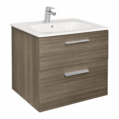 Тумба под раковину Roca Victoria 60 городской дуб 2 ящика A857468402