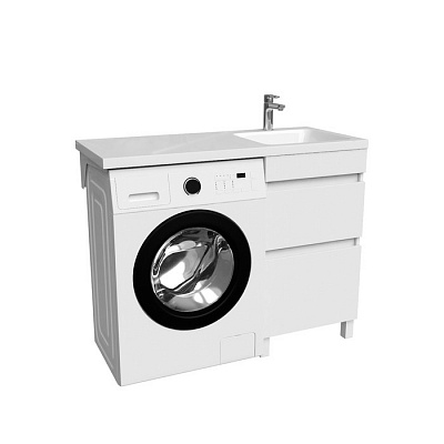 Тумба с раковиной для стиральной машины IDDIS Optima Home 110 см OPH11RBi95K