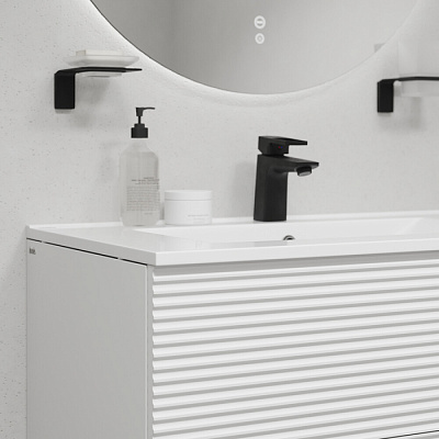 Тумба с раковиной (0138000i28) подвесная 80 см белая IDDIS Bild BIL80W0i95K