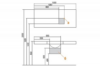 Зеркало Акватон Отель 1500 1A107502OT010