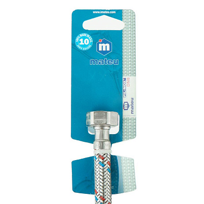 Подводка тонкий штуцер М-(10*1*35) Х 1/2 " 100 см. MATEU длинный