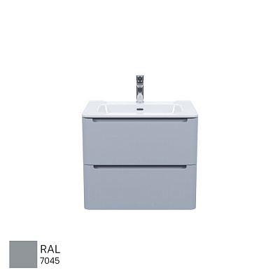 Тумба с умывальником подвесная IDDIS Edifice 60 см светло-серый EDI60L0i95K