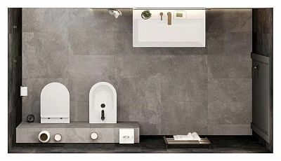 Биде POMPEI напольное, белое глянцевое Kerama Marazzi PObidet01