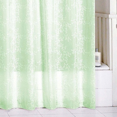 Штора для ванной комнаты 180*200 см Milardo green leaf SCMI084P