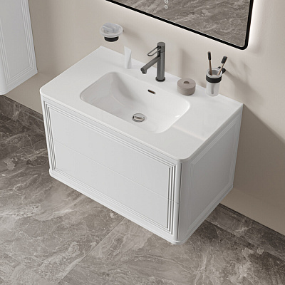 Тумба подвесная с раковиной (0108000i28) 80 см, белый, Iddis Oxford Neo OXN80W0i95K