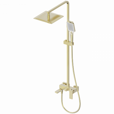 Душевая система Wonzon & Woghand CUBE 2.0, Брашированное золото WW-88047068-BG