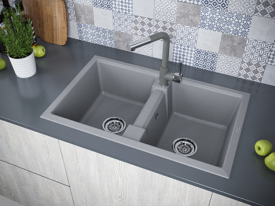 Мойки для кухни IT-GRANIT Paulmark Tandem 80/2 PM238150-GRM