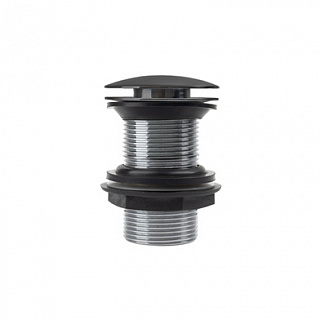 Выпуск IDDIS для умывальника без перелива, матовый графит, Slide, SLIGM10i88