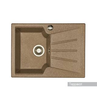 Мойка кухонная Aquaton МОНЦА 500*680*175мм терракот