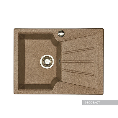 Мойка кухонная Aquaton МОНЦА 500*680*175мм терракот