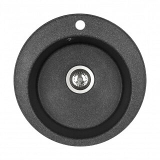 Мойка кухонная Шелли круглая графит AQUATON 1A734732SS210