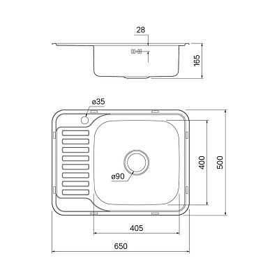 Мойка из нержавеющей стали Iddis Basic BAS65PRi77