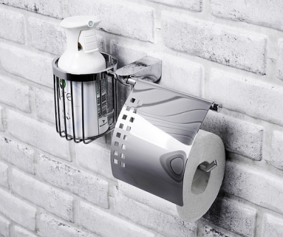 Держатель для туалетной бумаги и освежителя WasserKRAFT Kammel K-8359 хром