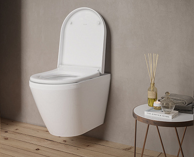 Подвесной безободковый унитаз Vitra Integra Round 7041B003-0075