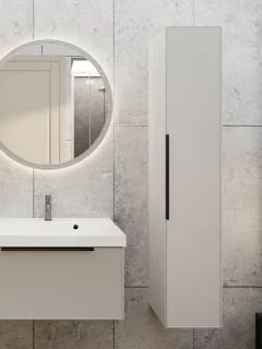 Шкаф-пенал 30 см La Fenice  Simpla Cappuccino FNC-05-SIM-C-30 бежевый матовый