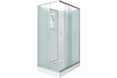 Душевая кабина 120х80х200 Niagara Classic NG-43285-14QBK низкий поддон 13см стекло матовое