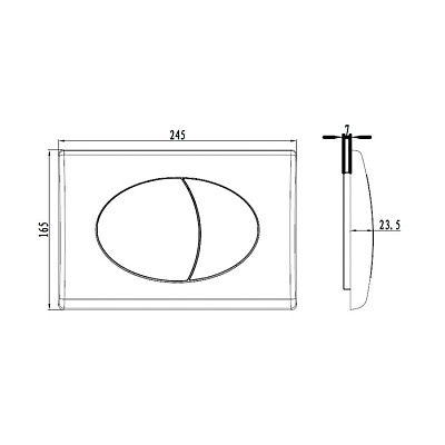 Клавиша смыва Iddis Neofix NEO10M0I77